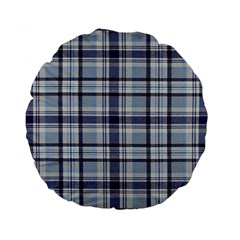 Tartan Design 2 Standard 15  Premium Flano Round Cushions by impacteesstreetwearfour