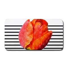 Tulip Watercolor Red And Black Stripes Medium Bar Mats by picsaspassion