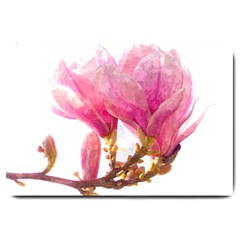 Magnolia Roze aquarel watercolor Large Doormat 