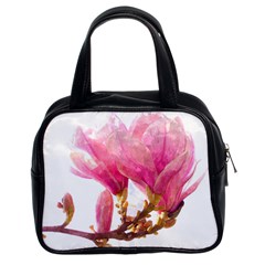 Magnolia Roze aquarel watercolor Classic Handbag (Two Sides)