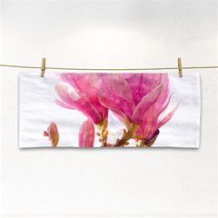 Magnolia Roze aquarel watercolor Hand Towel