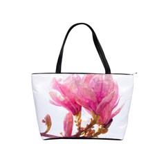 Magnolia Roze Aquarel Watercolor Classic Shoulder Handbag by picsaspassion