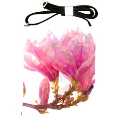 Magnolia Roze Aquarel Watercolor Shoulder Sling Bag by picsaspassion