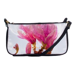 Magnolia Roze Aquarel Watercolor Shoulder Clutch Bag by picsaspassion