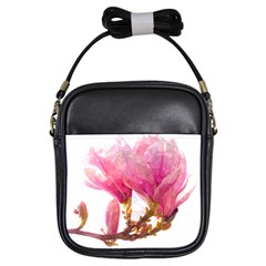 Magnolia Roze Aquarel Watercolor Girls Sling Bag by picsaspassion