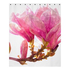 Magnolia Roze Aquarel Watercolor Shower Curtain 60  X 72  (medium)  by picsaspassion