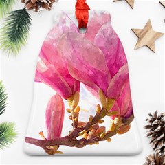 Magnolia Roze Aquarel Watercolor Ornament (bell) by picsaspassion