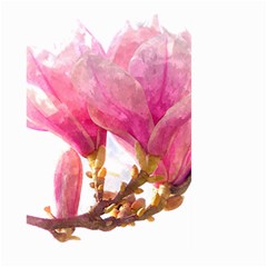 Magnolia Roze aquarel watercolor Large Garden Flag (Two Sides)