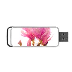 Magnolia Roze aquarel watercolor Portable USB Flash (One Side)