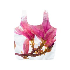 Magnolia Roze Aquarel Watercolor Full Print Recycle Bag (s) by picsaspassion