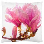 Magnolia Roze aquarel watercolor Large Flano Cushion Case (Two Sides) Back