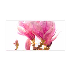 Magnolia Roze Aquarel Watercolor Yoga Headband by picsaspassion