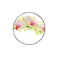 Phalenopsis Orchid White Lilac Watercolor Aquarel Hat Clip Ball Marker (4 Pack) by picsaspassion