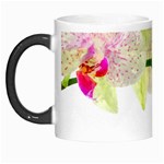 Phalenopsis orchid white lilac watercolor aquarel Morph Mugs Left