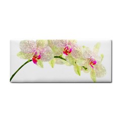 Phalenopsis Orchid White Lilac Watercolor Aquarel Hand Towel by picsaspassion