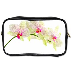 Phalenopsis Orchid White Lilac Watercolor Aquarel Toiletries Bag (one Side) by picsaspassion