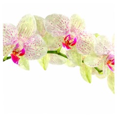 Phalenopsis Orchid White Lilac Watercolor Aquarel Wooden Puzzle Square