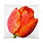 Spring Tulip red watercolor aquarel Standard Cushion Case (Two Sides) Front