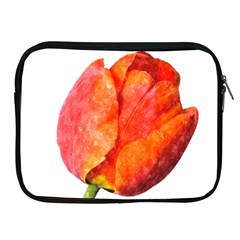 Spring Tulip Red Watercolor Aquarel Apple Ipad 2/3/4 Zipper Cases by picsaspassion