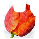 Spring Tulip red watercolor aquarel Full Print Recycle Bag (XXL) Front