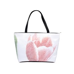 Tulip Red White Pencil Drawing Classic Shoulder Handbag by picsaspassion