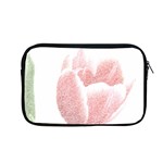 Tulip red white pencil drawing Apple MacBook Pro 13  Zipper Case Front