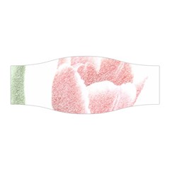 Tulip Red White Pencil Drawing Stretchable Headband by picsaspassion