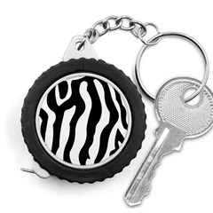 Wild Zebra Pattern Black And White Measuring Tape by picsaspassion