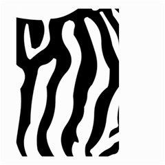 Wild Zebra Pattern Black And White Small Garden Flag (two Sides) by picsaspassion