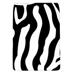 Wild Zebra Pattern Black And White Removable Flap Cover (s) by picsaspassion