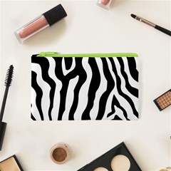 Wild Zebra Pattern Black And White Cosmetic Bag (xs) by picsaspassion