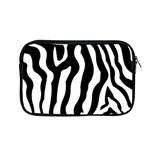 Wild Zebra pattern black and white Apple MacBook Pro 13  Zipper Case Front