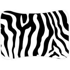 Wild Zebra Pattern Black And White Velour Seat Head Rest Cushion by picsaspassion