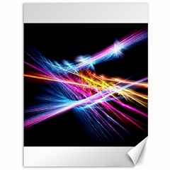 Colorful Neon Art Light Rays, Rainbow Colors Canvas 36  X 48  by picsaspassion