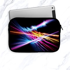 Colorful Neon Art Light Rays, Rainbow Colors Apple Ipad Mini Zipper Cases by picsaspassion