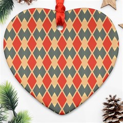 Illustrations Triangle Heart Ornament (two Sides) by Mariart