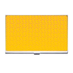 Background Polka Yellow Business Card Holder by HermanTelo