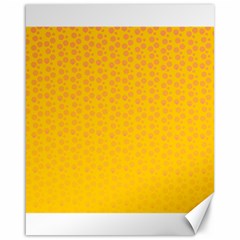 Background Polka Yellow Canvas 16  X 20 