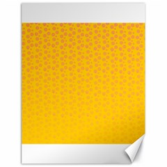 Background Polka Yellow Canvas 18  X 24 