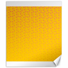 Background Polka Yellow Canvas 20  x 24 