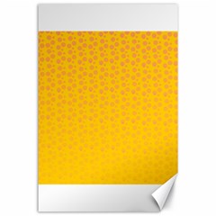 Background Polka Yellow Canvas 24  X 36 