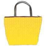 Background Polka Yellow Bucket Bag Back