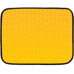 Background Polka Yellow Fleece Blanket (mini)