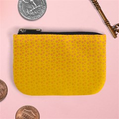 Background Polka Yellow Mini Coin Purse