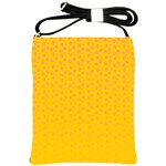 Background Polka Yellow Shoulder Sling Bag Front