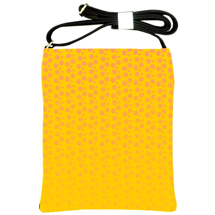 Background Polka Yellow Shoulder Sling Bag