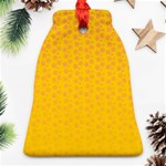 Background Polka Yellow Ornament (Bell) Front