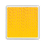 Background Polka Yellow Memory Card Reader (Square) Front