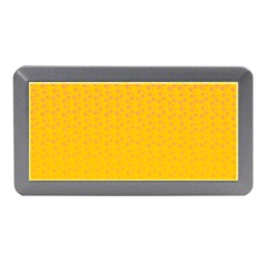 Background Polka Yellow Memory Card Reader (mini)