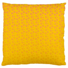 Background Polka Yellow Large Cushion Case (one Side)